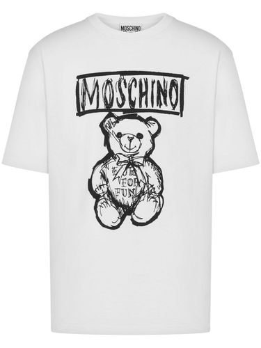 MOSCHINO - Cotton T-shirt With Logo - Moschino - Modalova