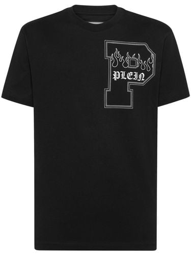 Cotton T-shirt With Print - Philipp Plein - Modalova