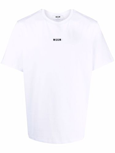 MSGM - Cotton T-shirt With Logo - Msgm - Modalova