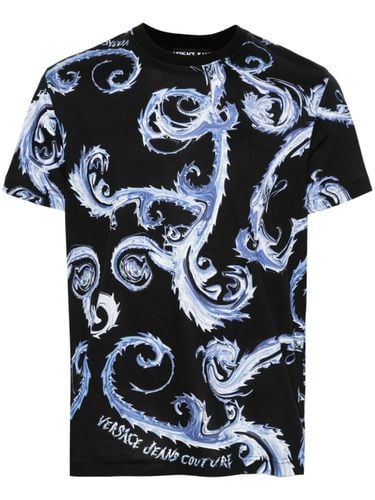 Short Sleeve T-shirt With Print - Versace Jeans Couture - Modalova