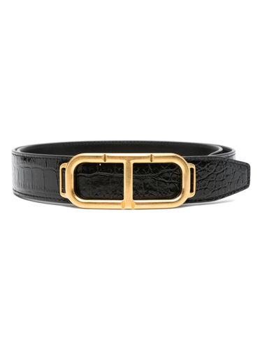 Shiny Printed Croc Stadium T Belt - Tom Ford - Modalova