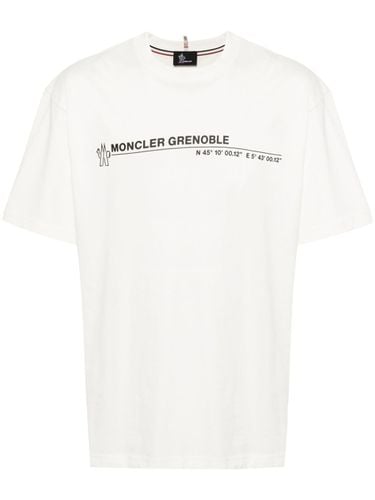 Cotton T-shirt With Print - Moncler Grenoble - Modalova