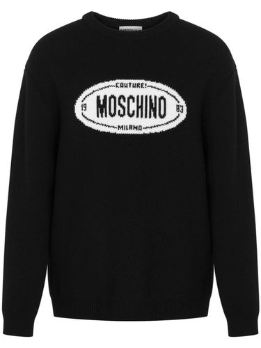 MOSCHINO - Wool Sweater With Logo - Moschino - Modalova