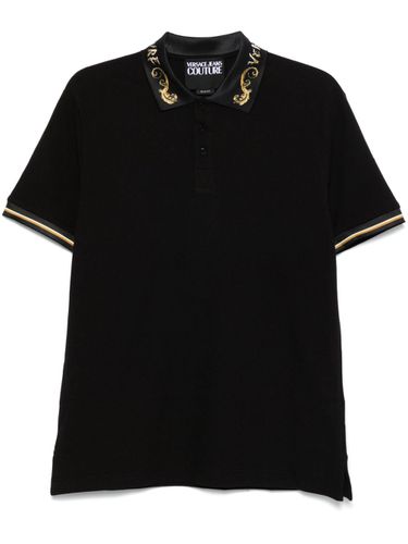 Cotton Polo Shirt - Versace Jeans Couture - Modalova