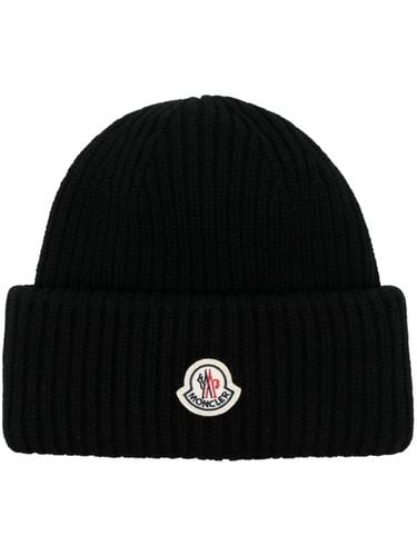 MONCLER - Ribbed Beanie - Moncler - Modalova