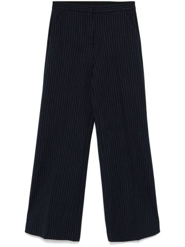 Wide Leg Chalk Stripe Trousers - Calvin Klein - Modalova