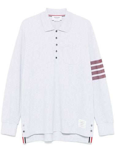 THOM BROWNE - Cotton Polo Shirt - Thom Browne - Modalova