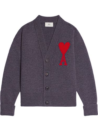 AMI PARIS - Wool Cardigan - Ami Paris - Modalova