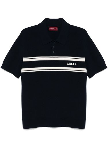 GUCCI - Cotton Polo Shirt With Logo - Gucci - Modalova