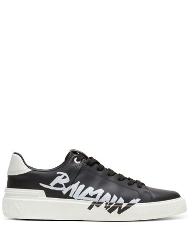 BALMAIN - Leather Sneakers - Balmain - Modalova