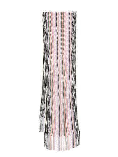 Scarf With Fringes And Pattern - Missoni - Modalova