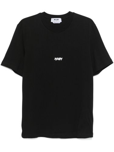 MSGM - Cotton T-shirt With Logo - Msgm - Modalova