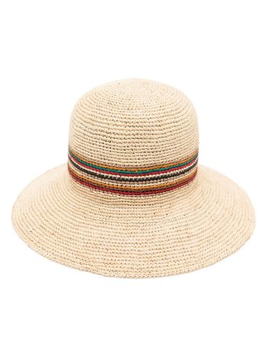 Ribbon-detail Straw Fedora Hat - Paul Smith - Modalova