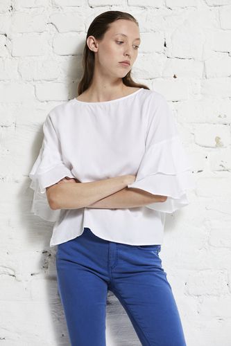 TENCEL volant sleeve blouse - wunderwerk - Modalova