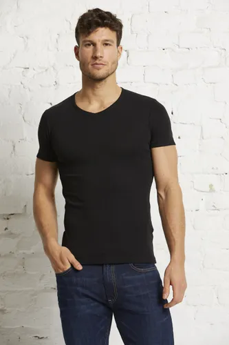 V-neck rib-tee 2-pack male - Rheinstoff E-Commerce GmbH - Modalova