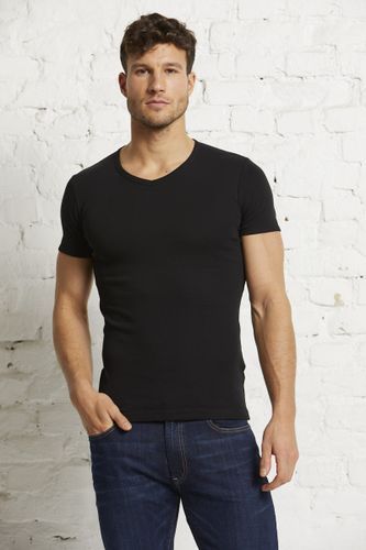 V-neck rib-tee 2-pack male - Rheinstoff E-Commerce GmbH - Modalova