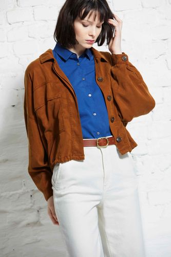 Oversize cropped jacket twill - Rheinstoff E-Commerce GmbH - Modalova