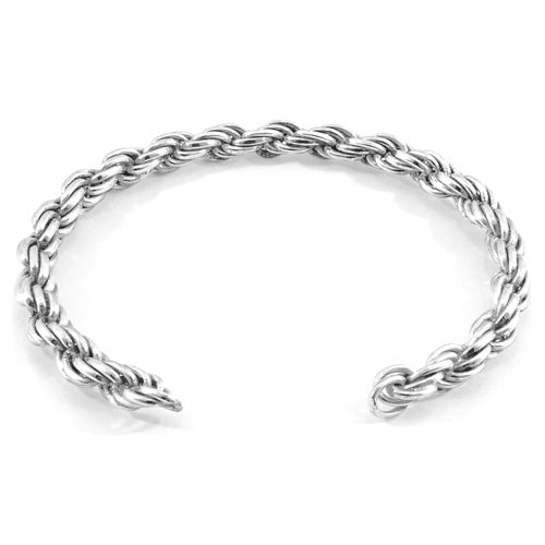 Royal Sail Silver Chain Bangle - ANCHOR & CREW - Modalova