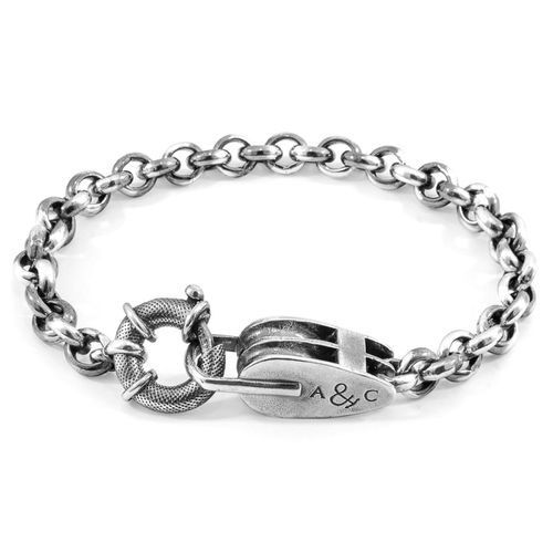 Tyne Mooring Silver Chain Bracelet - ANCHOR & CREW - Modalova