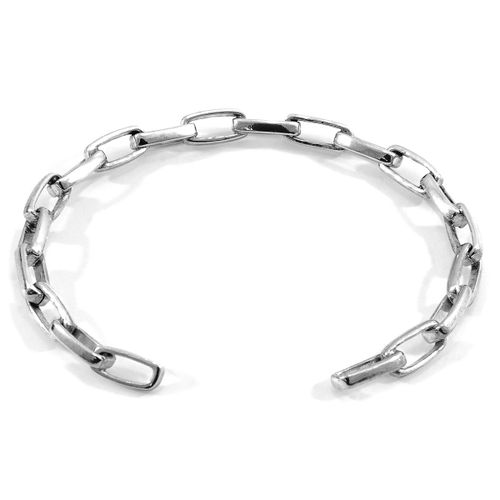 Spiritsail Sail Silver Chain Bangle - ANCHOR & CREW - Modalova
