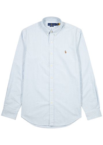 Striped Piqué Cotton Oxford Shirt - - L - Polo ralph lauren - Modalova