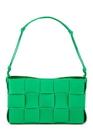 Intrecciato Leather Shoulder Bag, Bag, Green - Bottega Veneta - Modalova