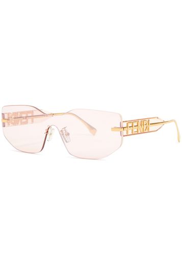 Graphy Rimless Shield Sunglasses, Sunglasses, Rimless Frame - Fendi - Modalova