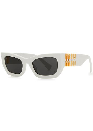 Cat-eye Sunglasses, Sunglasses, , Designer-engraved Lense - Miu miu - Modalova