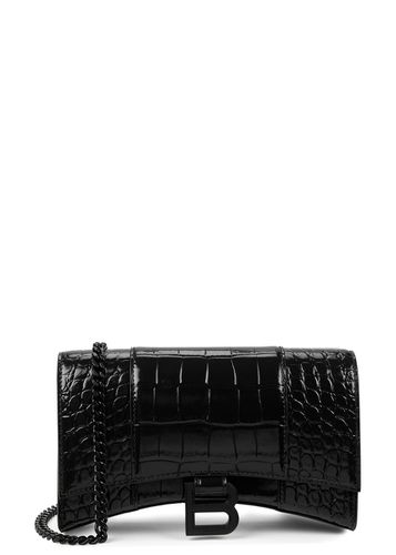 Hourglass Crocodile Leather Wallet-on-chain, Wallet - Balenciaga - Modalova