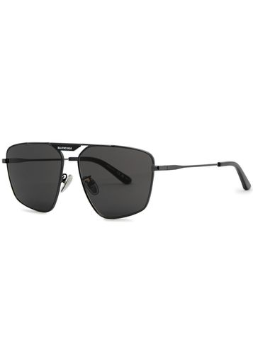 Tag 2.0 Aviator-style Sunglasses Metal, Designer Plaque at top Bar, Acetate Tips, 100% UV Protection - Balenciaga - Modalova