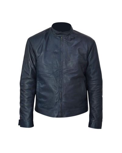 Mission Impossible 6 Tom Cruise (Ethan Hunt) Biker Faux (Synthetic) Leather Jacket - Feather skin - Modalova