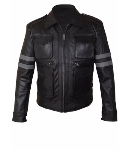 LEON Resident Evil 6 Faux Leather Jacket - Feather skin - Modalova