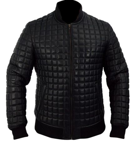 Sale Usher Black Quilted Jacket XL - Feather skin - Modalova