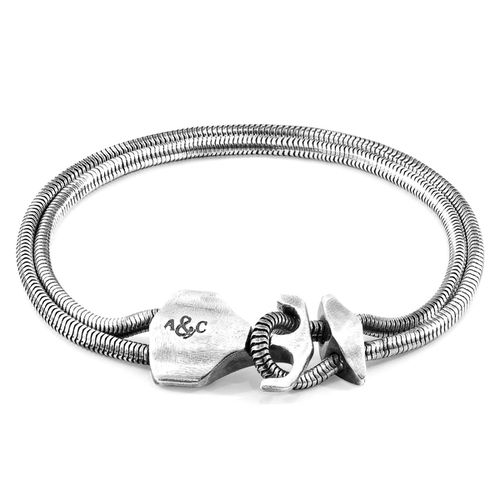 Delta Anchor Silver Chain Bracelet - ANCHOR & CREW - Modalova