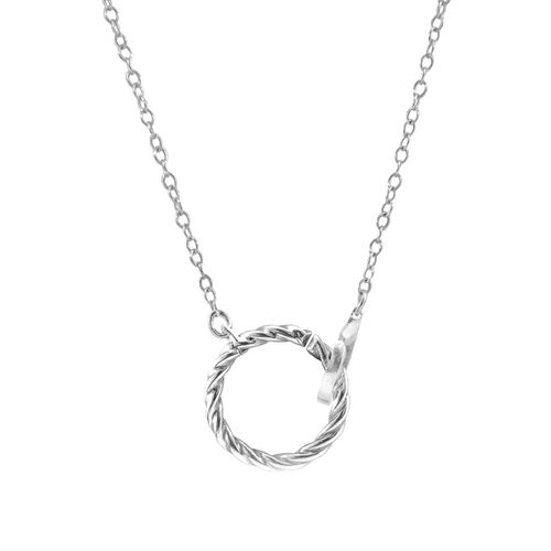 Twirled Rope Link Paradise Necklace Pendant - ANCHOR & CREW - Modalova