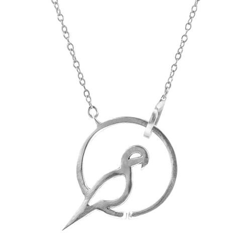 Perched Parrot Link Paradise Necklace Pendant - ANCHOR & CREW - Modalova