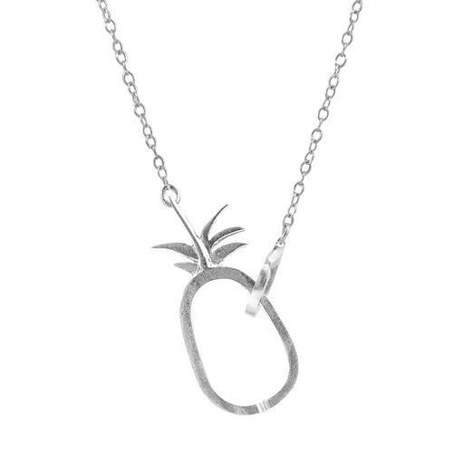 Tropical Pineapple Link Paradise Necklace Pendant - ANCHOR & CREW - Modalova