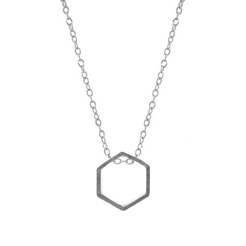 Lane Hexagonal Mini Geometric Necklace Pendant - ANCHOR & CREW - Modalova