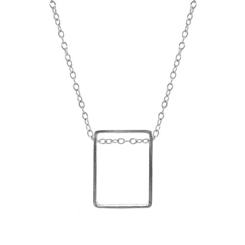 Bowen Box Mini Geometric Necklace Pendant - ANCHOR & CREW - Modalova