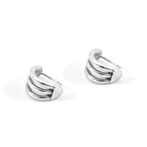 Bondi Surf Silver Earring Studs - ANCHOR & CREW - Modalova