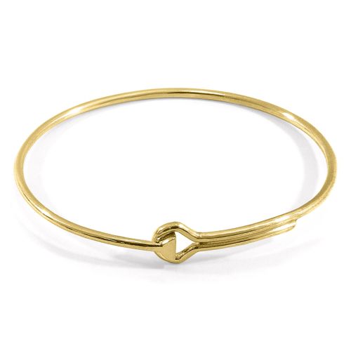 Sutton Gate Midi Geometric 9ct Yellow Bangle - ANCHOR & CREW - Modalova