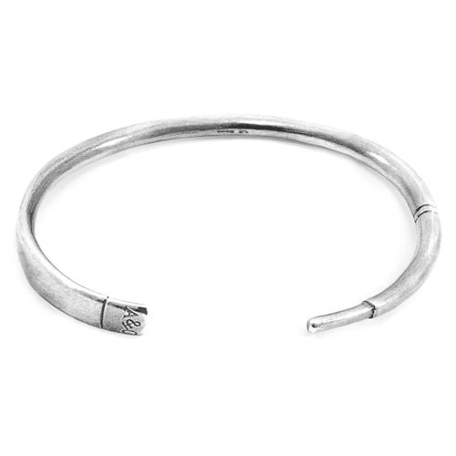 Oar Navigation Silver Bangle - ANCHOR & CREW - Modalova