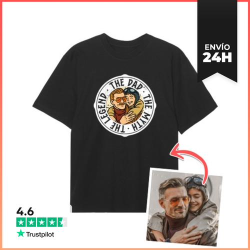 Camiseta Oversize Efecto Ilustración Camiseta Oversize The Dad - latostadora.com - Modalova