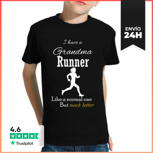 Camiseta Clásica Para Niños Yo Tengo Una Abuela Runner Como Una - latostadora.com - Modalova