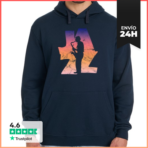 Sudadera Unisex Con Capucha Jazz Retro LaTostadora - latostadora.com - Modalova