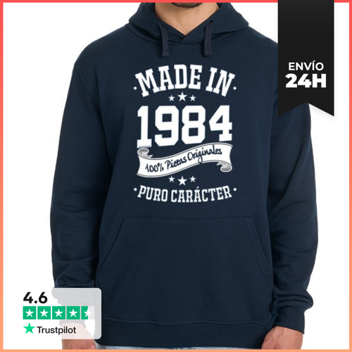 Sudadera Unisex Con Capucha Made In 1984 LaTostadora - latostadora.com - Modalova