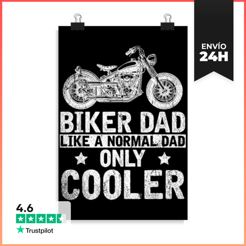 Póster Vertical Día Del Padre Papá Montando En Bicicleta - latostadora.com - Modalova