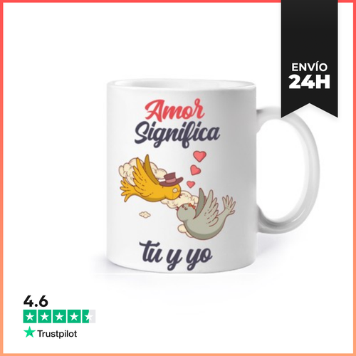 Taza Amor Significa Tú Y Yo Regalos De San Valentin LaTostadora - latostadora.com - Modalova