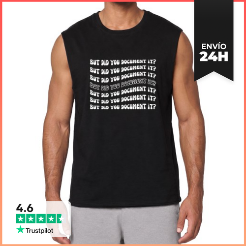 Camiseta Sin Mangas ¿Pero Lo Documentaste? Es Genial Es Div - latostadora.com - Modalova