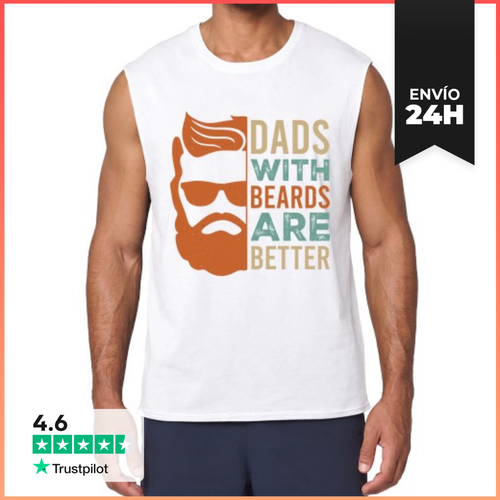 Camiseta Sin Mangas DADS WITH BEARDS ARE BETTER LaTostadora - latostadora.com - Modalova
